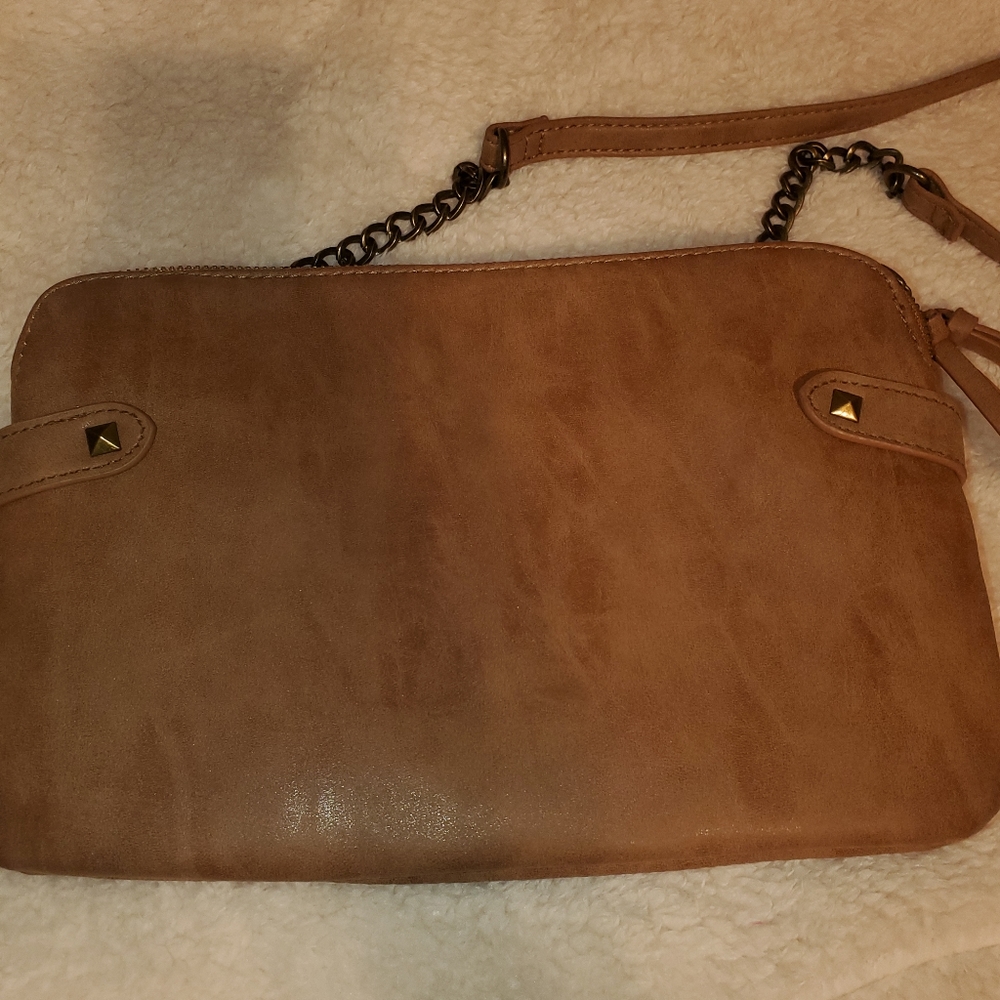 Brown cross body bag